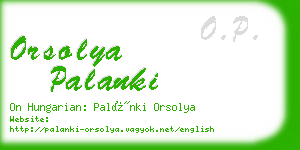 orsolya palanki business card